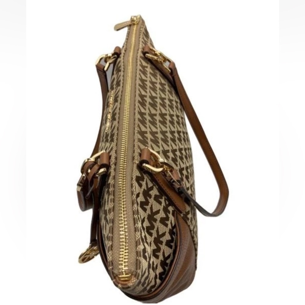 Michael Kors Brown MK Logo Tote - Picture 11 of 16